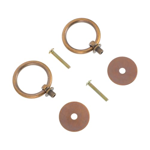 ROMISBABA 2 Stück Teiliges Retro Möbelgriffe Ring aus Massivem Messing Langlebige Schrankgriffe für Kommode Kleiderschrank Runde Griffe für Möbel und Schränke ROMISBABA 2 Stück Teiliges Retro Möbelgriffe Ring aus Massivem Messing Langlebige Schrankgriffe für Kommode Kleiderschrank Runde Griffe für Möbel und Schränke von ROMISBABA