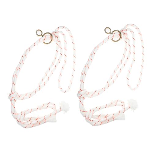 ROMISBABA 2 Stück Teiliges Verstellbares Viehhalfter mit Dicker Reißfester Leine und Drehwirbelhaken Robustes Halfter für Rinder Kälber und Schafe Flexibel Anpassbar für Sichere Tierhaltung von ROMISBABA