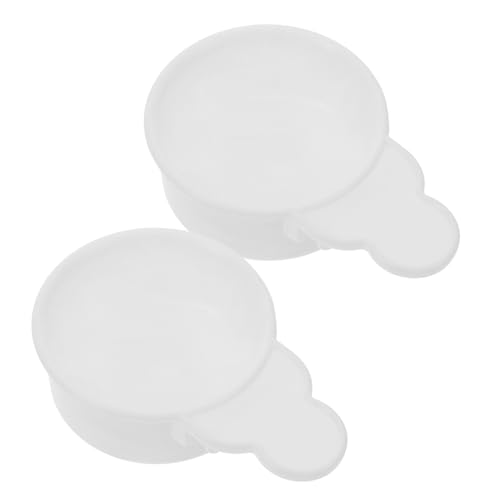 ROMISBABA 2 Stück Teiliges Vogel Futter und Wasser aus Langlebigem Kunststoff Klein Leicht Waschbar für Vogelkäfige Geeignet Einfach zu Reinigen als Parakeet Cage Zubehör für Wellensittiche von ROMISBABA