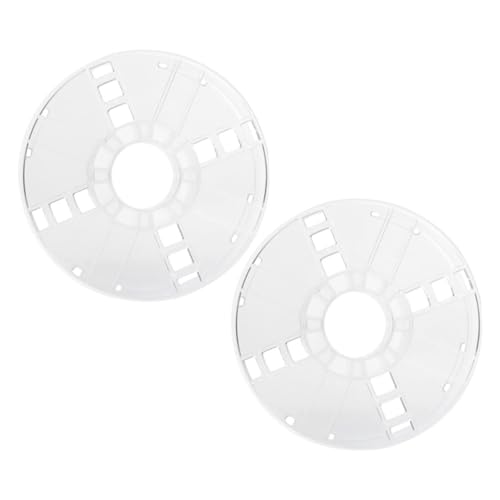 ROMISBABA 2 Stück Transparente Drucker Kunststoffspulen Hohle Bobbins Langlebig Leicht Vielseitig für Filament Ersatzteile und Zubehör von ROMISBABA
