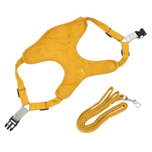 ROMISBABA 2 Stück Verstellbares Teiliges Haustiergeschirr Set mit Brustgurt und Weichem Wildleder Material Robustes Zuggeschirr für Kleine bis Mittlere Hunde Bequem und Sicher für und von ROMISBABA