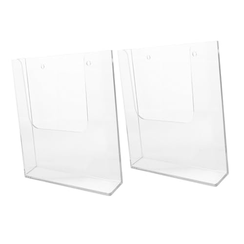 ROMISBABA 2 Stück Wandhalter Prospektspender Wandmontage Büro Zubehör Organizer Eleganter Moderner Wanddisplay für Broschüren Kataloge Zeitschriften Vielseitiger Dokumentenhalter ROMISBABA 2 Stück Wandhalter Prospektspender Wandmontage Büro Zubehör Organizer Eleganter Moderner Wanddisplay für Broschüren Kataloge Zeitschriften Vielseitiger Dokumentenhalter von ROMISBABA