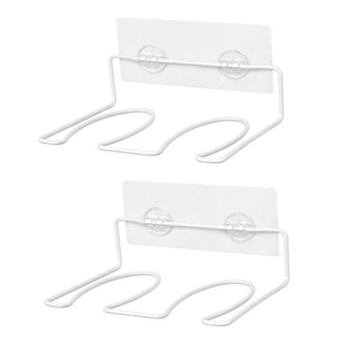 ROMISBABA 2 Stück Wandmontiertes Schuhregal Weiß Wandhängender Schuhorganizer für Stiefel und Schuhe Platzsparend Einfache Montage für Bad Zimmer und Ankleidezimmer von ROMISBABA