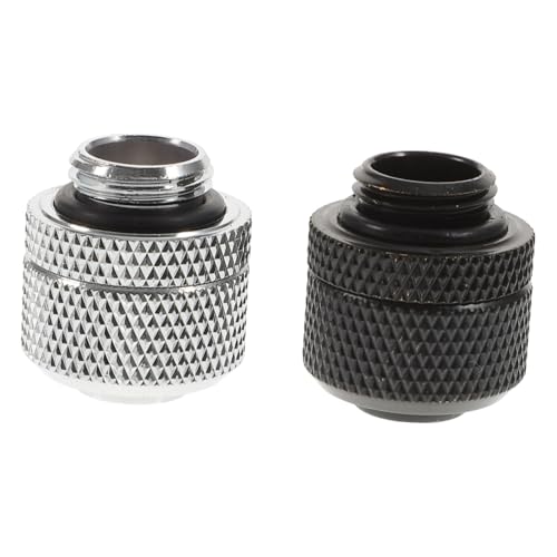 ROMISBABA 2 Stück Wasserkühlungs adapter kompressionsanschluss aus Verchromtem Messing Gewindeverbindung für Wasserkühlungssysteme Langlebig Rostfrei Kompatibel mit Pumpen und Radiatoren ROMISBABA 2 Stück Wasserkühlungs adapter kompressionsanschluss aus Verchromtem Messing Gewindeverbindung für Wasserkühlungssysteme Langlebig Rostfrei Kompatibel mit Pumpen und Radiatoren von ROMISBABA