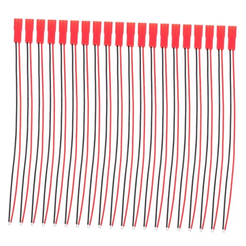 ROMISBABA 20 Sätze Pin Stecker Verbinder Adapter Kabel Männlich Weiblich Umweltbeständig Hitze und Kältefest Kompatibel mit Li Po Batterien Geeignet für Drohnen Flugzeuge Boote Autos von ROMISBABA