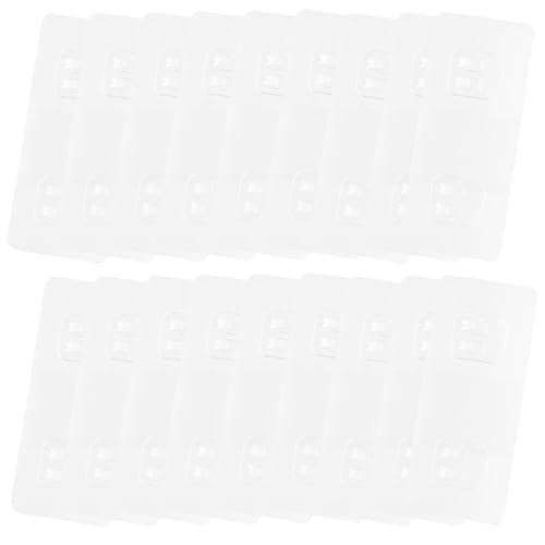 ROMISBABA 20 Stück Selbstklebende Transparente Klebehaken Ohne Bohren Starke Haftung Vielseitig Einsetzbar für Badezimmer Duschregal Shampoo Halter Küchen Wandmontage Rückstandsfrei von ROMISBABA
