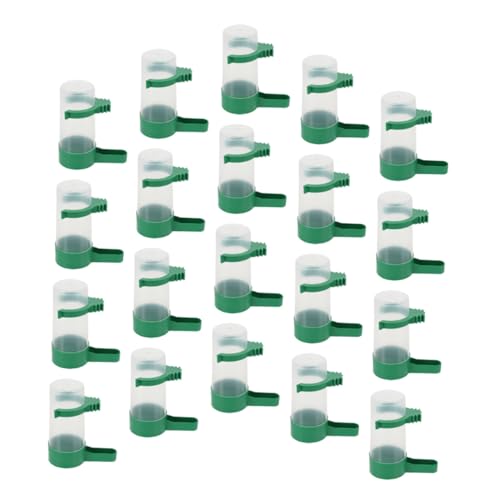 ROMISBABA 20 Stück Teiliges Automatisches Vogel wasserspender Auslaufsicherer Trinknapf für Kleine Vögel Papageien und Kaninchen Einfach zu Reinigen und Nachzufüllen für Vogelkäfig zubehör ROMISBABA 20 Stück Teiliges Automatisches Vogel wasserspender Auslaufsicherer Trinknapf für Kleine Vögel Papageien und Kaninchen Einfach zu Reinigen und Nachzufüllen für Vogelkäfig zubehör von ROMISBABA