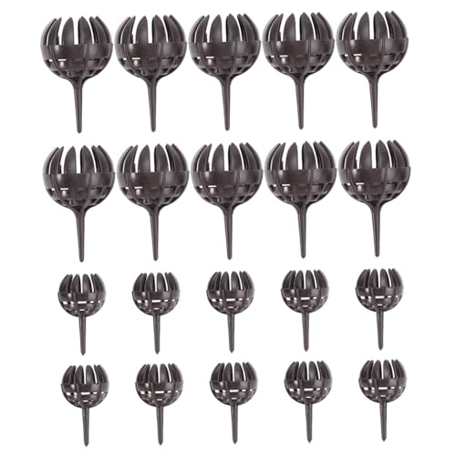 ROMISBABA 20 Stück Teiliges Düngerbox Bonsai und Zimmerpflanzen Wiederverwendbare Tragbare Kunststoff düngerkörbchen in Schwarz für Orchideen Tropische Pflanzen und Gartenpflanzen von ROMISBABA