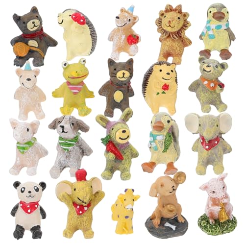 ROMISBABA 20 Stück Teiliges Miniatur Resin Tierfiguren Realistische Landschaft Dekoration Leichtes Bonsai Zubehör Kleine Ornamente für Garten Büro und Zuhause ROMISBABA 20 Stück Teiliges Miniatur Resin Tierfiguren Realistische Landschaft Dekoration Leichtes Bonsai Zubehör Kleine Ornamente für Garten Büro und Zuhause von ROMISBABA