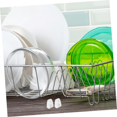ROMISBABA 20 Stück Teiliges PVC Schutzfüße für Abtropfkorb rutschfeste Gitterfüße für Küchenspüle Stabile Ablaufflächen Schutz Robust und Wasserfest für Waschbecken und Küchendrainage von ROMISBABA