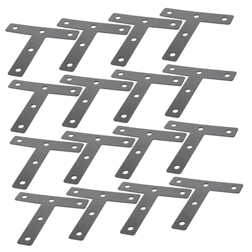 ROMISBABA 20 Stück Teiliges T förmiges Metallwinkel Hochfeste T braces für Holz Stabile Möbel verbindungsplatten Einfache Montage Langlebige Regalhalterung Vielseitig für ROMISBABA 20 Stück Teiliges T förmiges Metallwinkel Hochfeste T braces für Holz Stabile Möbel verbindungsplatten Einfache Montage Langlebige Regalhalterung Vielseitig für von ROMISBABA