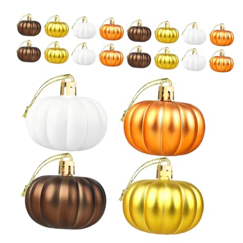 ROMISBABA 24 Stück Teiliges Kürbis-hängeornament Kunststoff Kürbisse Herbstliche Halloween Thanksgiving Weihnachtsbaum Deko Vielseitig für Fenster Party und Herbstfest Einfache Montage ROMISBABA 24 Stück Teiliges Kürbis-hängeornament Kunststoff Kürbisse Herbstliche Halloween Thanksgiving Weihnachtsbaum Deko Vielseitig für Fenster Party und Herbstfest Einfache Montage von ROMISBABA