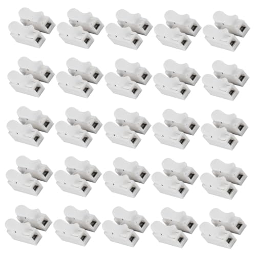 ROMISBABA 25 Stück Teiliges Feder draht steckverbinder Schnelle Elektroanschlüsse mit Kupferkern Flammhemmend Geringer Leistungsverlust Geeignet für Lautsprecher Hausgeräte Motoren von ROMISBABA