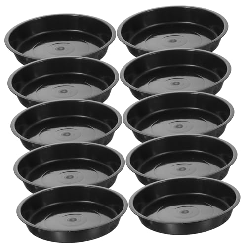 ROMISBABA 25 Stück Blumentopf-wasserplatte Aus Hochwertigem Kunststoff Pflanzentopf-wasserschalen Für Gartenarbeit Pflanztopf-tabletts Als Basis Für Bonsai Runde Wasserschalen Zum Schutz Von von ROMISBABA