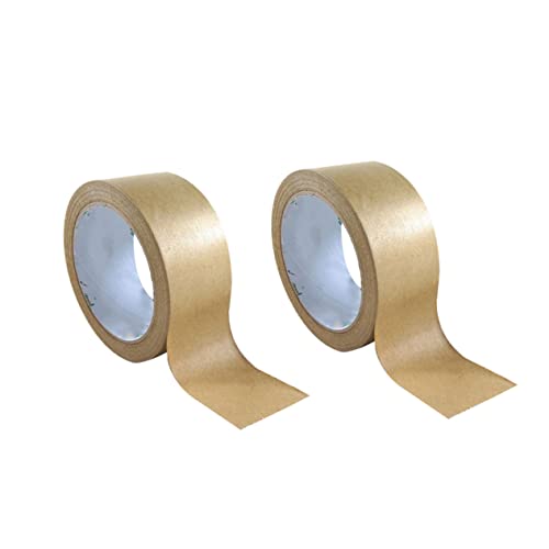 ROMISBABA 2Rollen DIY Papierband Einfarbiges Kraftpapier Klebeband Robustes Geschenkverpackungsband für Kreative Bastelarbeiten und Dekorationen Wasser und Ölbeständig Starke ROMISBABA 2Rollen DIY Papierband Einfarbiges Kraftpapier Klebeband Robustes Geschenkverpackungsband für Kreative Bastelarbeiten und Dekorationen Wasser und Ölbeständig Starke von ROMISBABA