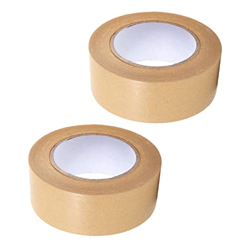 ROMISBABA 2Rollen Wasserdichtes Kraftpapier Klebeband Hochviskoses Verpackungsband für Haushaltsversiegelungen Stark und Leicht Abreißbar für Umzug und Versand ROMISBABA 2Rollen Wasserdichtes Kraftpapier Klebeband Hochviskoses Verpackungsband für Haushaltsversiegelungen Stark und Leicht Abreißbar für Umzug und Versand von ROMISBABA