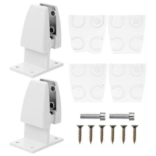 ROMISBABA 2St Desktop-Rahmenclip Monitorständer Schreibtischtrennwandklemme Bolzen Schreibtisch Trennwand Klemme Schreibtisch Trennwand Halterung Stützclip für Schreibtischtrennwände Weiß von ROMISBABA