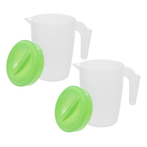 ROMISBABA 2St Kaltwasserflasche aus Kunststoff Milch- und Saftbehälter für den Kühlschrank Trinkkrug Kanne mit Ausguss Plastik Light Green Wiederverwendbar ROMISBABA 2St Kaltwasserflasche aus Kunststoff Milch- und Saftbehälter für den Kühlschrank Trinkkrug Kanne mit Ausguss Plastik Light Green Wiederverwendbar von ROMISBABA