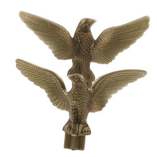 ROMISBABA 2Stücke Fahnenmast Adlerkopf Dekorationszubehör für Gartenflaggen Eleganter Fahnenmast Topper für Verschiedene Flaggenstile Installieren von ROMISBABA