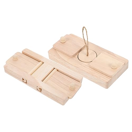 ROMISBABA 2Stücke Hamster aus Holz Interaktive Futterversteckspielzeuge für Kleine Nager Zubehör Bewegung Käfigen ROMISBABA 2Stücke Hamster aus Holz Interaktive Futterversteckspielzeuge für Kleine Nager Zubehör Bewegung Käfigen von ROMISBABA