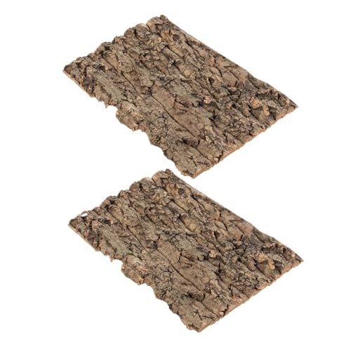 ROMISBABA 2er-Pack Eidechsen-Gecko-lebensraum Dekorativer Hintergrund Rinde Für Spinnenrinde Kletterzubehör Für Das Home Office von ROMISBABA