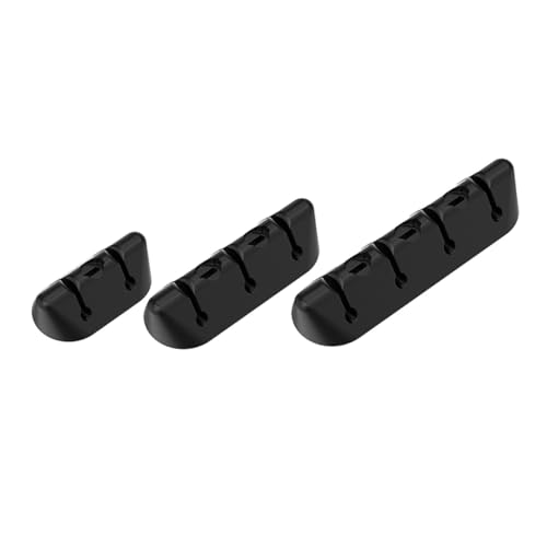 ROMISBABA 3 Stück Magnetische Kabelclips Selbstklebend Kabelhalter für Schreibtisch Kabelführung USB Audio Kabelmanagement Organizer Schwarz Kombination ROMISBABA 3 Stück Magnetische Kabelclips Selbstklebend Kabelhalter für Schreibtisch Kabelführung USB Audio Kabelmanagement Organizer Schwarz Kombination von ROMISBABA