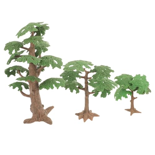 ROMISBABA 3 Stück Miniatur Baum Modellset Teilig Realistische Mikro Landschaftsdekoration für Sandtisch Leichter DIY Simulation Baum Platzsparend und Tragbar Geeignet für Landschaftsmodell von ROMISBABA