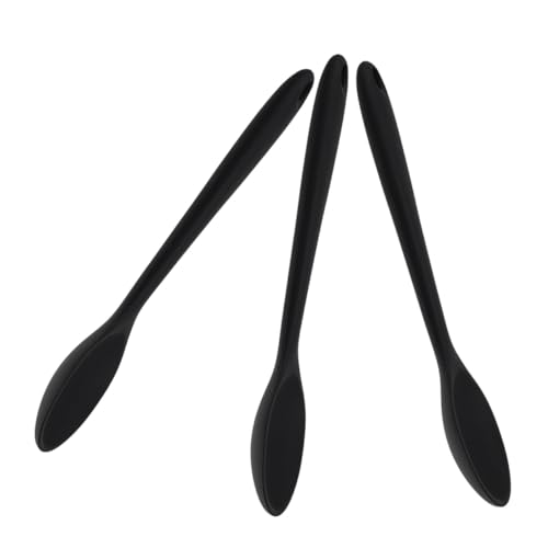 ROMISBABA 3 Stück Silikon Kochlöffel Große Hitzebeständige Rührlöffel aus Lebensmittelechtem Nylon und Silikon Bpa frei Robust für Vielseitiges Kochen und Servieren von ROMISBABA