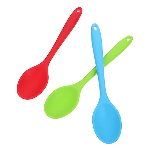 ROMISBABA 3 Stück Silikon Küchenlöffel Teiliges Hitzebeständig Leicht zu Reinigen Langlebig und Kompakt zum Rühren Mischen und Servieren Haushalt und Camping Grün Rot und Blau ROMISBABA 3 Stück Silikon Küchenlöffel Teiliges Hitzebeständig Leicht zu Reinigen Langlebig und Kompakt zum Rühren Mischen und Servieren Haushalt und Camping Grün Rot und Blau von ROMISBABA