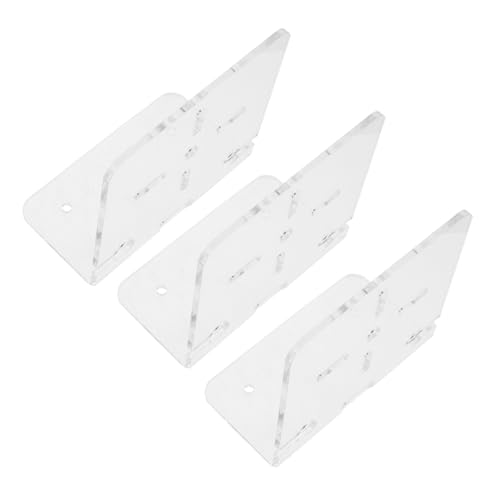 ROMISBABA 3 Stück Teiliges Acryl Wandregal Klar Stabile Wandhalterung für Überwachungskameras und Lautsprecher Platzsparend Einfache Montage Modernes Design für Wohn Arbeitsbereiche von ROMISBABA