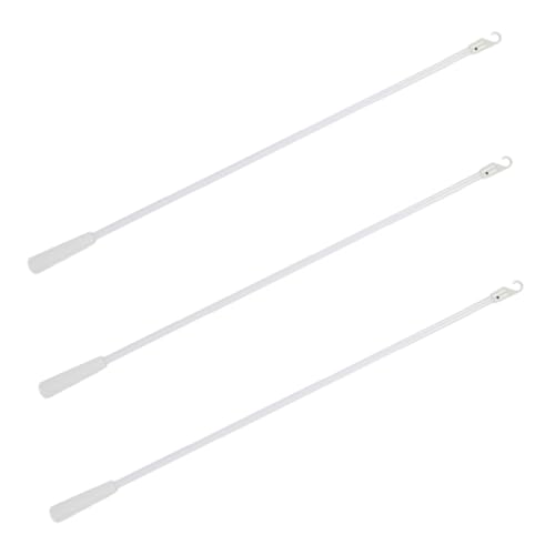 ROMISBABA 3 Stück Teiliges Fiberglas Gardinenstab mit Haken Leichter Universeller Blindstab für Senkrechte Jalousien Einfache Montage Sicherer Anschluss und Bedienung der Lamellen von ROMISBABA