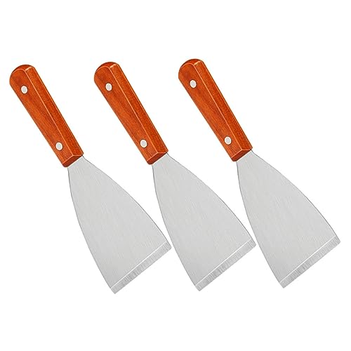 ROMISBABA 3 Stück Teiliges Grillspachtel Edelstahl mit Holzgriff Steakbraten Schaber und Wender Ergonomisch Pflegeleicht Vielseitig für Küche Grill und Restaurant Geeignet ROMISBABA 3 Stück Teiliges Grillspachtel Edelstahl mit Holzgriff Steakbraten Schaber und Wender Ergonomisch Pflegeleicht Vielseitig für Küche Grill und Restaurant Geeignet von ROMISBABA