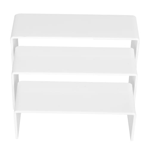 ROMISBABA 3 Stück Teiliges Kunststoff Display Regal U Form Großer Stauraum Platzsparend Praktisches Modell und Desserthalter für Schreibtisch und Haushaltswaren ROMISBABA 3 Stück Teiliges Kunststoff Display Regal U Form Großer Stauraum Platzsparend Praktisches Modell und Desserthalter für Schreibtisch und Haushaltswaren von ROMISBABA