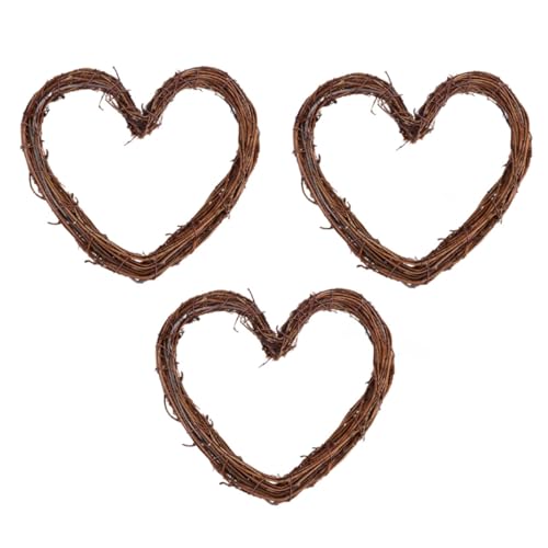 ROMISBABA 3 Stück Teiliges Rattan Weihnachtsbaumschmuck in Herzform Natürliche Dekokränze zum Aufhängen Leichte Langlebige Xmas Baum und Türdekoration für Rustikale Weihnachtsgestaltung ROMISBABA 3 Stück Teiliges Rattan Weihnachtsbaumschmuck in Herzform Natürliche Dekokränze zum Aufhängen Leichte Langlebige Xmas Baum und Türdekoration für Rustikale Weihnachtsgestaltung von ROMISBABA