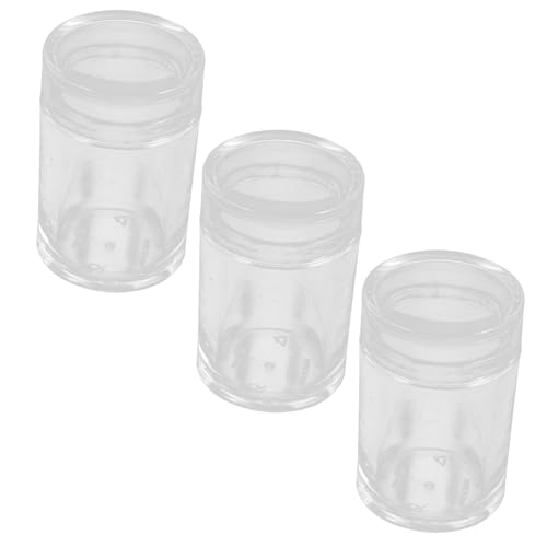 ROMISBABA 3 Stück Teiliges Wattestäbchen Aufbewahrungsbox mit Großem Fassungsvermögen Transparent Leicht zu Öffnen Verschließen für Bad und Reise Stilvolles Design für Zuhause und von ROMISBABA