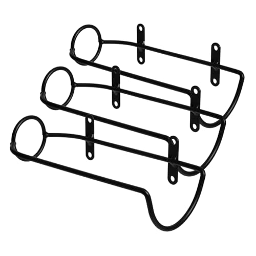 ROMISBABA 3 Stück Wandmontiertes Weinregal aus Robustem Einzelnes Wand Weinhalter Design Stilvoller Flaschenhalter für Weinflaschen Dekoratives Weinlager für Küche Bar und Wohnzimmer von ROMISBABA