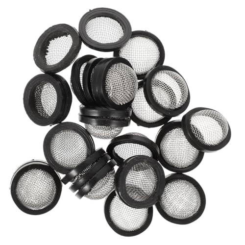 ROMISBABA 30 Stück Teiliges Schlauchfilter Dichtungsscheiben mit Gummipuffer Langlebig und Rostfrei Wasserschlauch Sieb Unterlegscheiben für Gartenschlauch Einfache zur von ROMISBABA