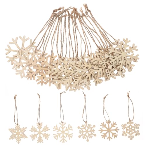 ROMISBABA 30stücke Holz Schneeflocken Für Weihnachten Xmas Deko Weihnachtsbaum Dekoration Wiederverwendbare Festliche Bastelprojekte Und Innenräume ROMISBABA 30stücke Holz Schneeflocken Für Weihnachten Xmas Deko Weihnachtsbaum Dekoration Wiederverwendbare Festliche Bastelprojekte Und Innenräume von ROMISBABA