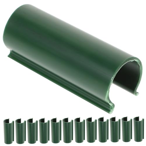 ROMISBABA 32 Stück Teiliges Gewächshaus Rohrclips aus Robustem PVC für Rohre Vielseitige Gartenklemmen für Folien Sonnenschutznetze Pflanzenhalterung Geeignet für Gewächshaus Frühbeet und von ROMISBABA