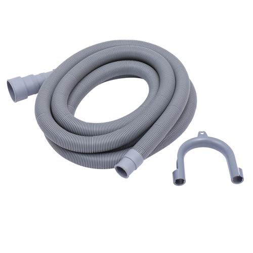 ROMISBABA 3M Waschmaschine Ablaufschlauch Einsetzbar mit Adapter für Rohre Langlebig aus Material Installieren für Waschmaschinen von ROMISBABA