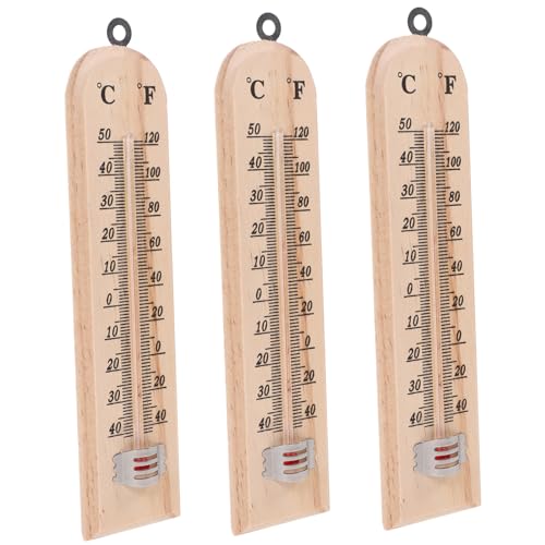 ROMISBABA 3Stücke Holzthermometer Analoges Thermometer für Garten Gewächshaus und Innenräume Präzise Temperaturmessung Robustes Design für Schule ROMISBABA 3Stücke Holzthermometer Analoges Thermometer für Garten Gewächshaus und Innenräume Präzise Temperaturmessung Robustes Design für Schule von ROMISBABA