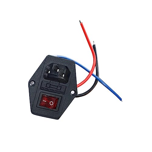 ROMISBABA 3d Drucker Steckdose Stecker Usb Rot Leistung Power Outlet Steckdose Mit Abgesichertem Modul von ROMISBABA