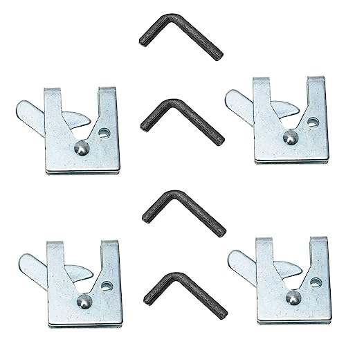 ROMISBABA 4 Sätze Teiliges Haustierkäfig Türschloss aus Verzinktem Eisen Korrosionsbeständig Rostfrei Langlebiger Automatischer Verschluss Einfache Geeignet für Verschiedene Hundekäfige von ROMISBABA