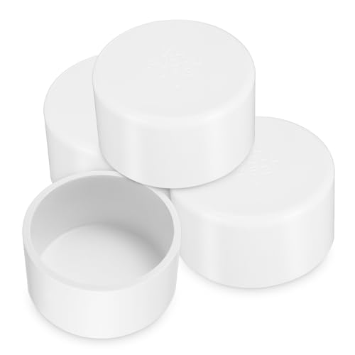 ROMISBABA 4 Stk. PVC Rohrkappen Innendurchmesser Endkappen aus Robustem PVC Leichte Kunststoffkappen für Effektive Abdichtung von Wasser und Sprinklerrohren Einsetzbar im Haus und ROMISBABA 4 Stk. PVC Rohrkappen Innendurchmesser Endkappen aus Robustem PVC Leichte Kunststoffkappen für Effektive Abdichtung von Wasser und Sprinklerrohren Einsetzbar im Haus und von ROMISBABA