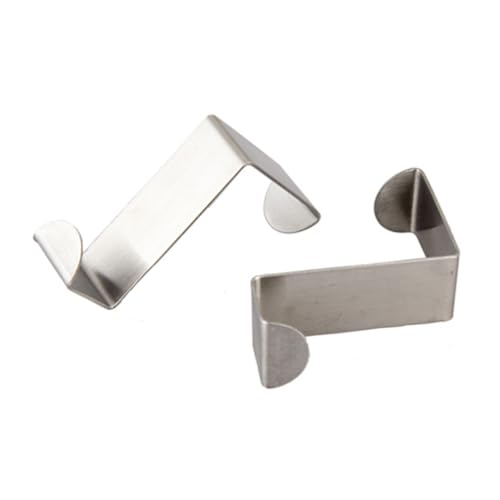 ROMISBABA 4 Stk. Teiliges Türhaken aus Edelstahl Multifunktionale Türrückseitenhaken ohne Bohren Robuster Schlüssel und Kleidungsaufhänger für Bad Küche Schrank und Büro Silberfarben von ROMISBABA