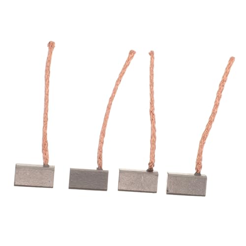 ROMISBABA 4 Stück Kohlebürsten für Elektrowerkzeuge Dc Motor mit Kupferkohlen Geeignet für Wasserpumpen und Ölpumpen Verbessertes Design für von ROMISBABA