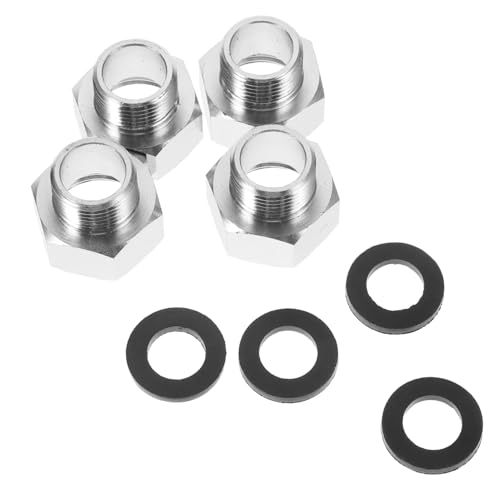 ROMISBABA 4 Stück Kupfer Wasserhahn Adapter Teiliges Innengewinde Außengewinde Wasserschlauchanschluss Schnellverbinder für Gartenschlauch Waschmaschine Brauseschlauch Zubehör von ROMISBABA