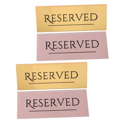 ROMISBABA 4 Stück Schreibtisch aus Acryl Reservierte Sitzplatzschilder Hochzeit Hochzeitszeichen Reservierte Sitzschilder Platzreservierungsschilder Vertikales Restaurantreservierungsschild ROMISBABA 4 Stück Schreibtisch aus Acryl Reservierte Sitzplatzschilder Hochzeit Hochzeitszeichen Reservierte Sitzschilder Platzreservierungsschilder Vertikales Restaurantreservierungsschild von ROMISBABA