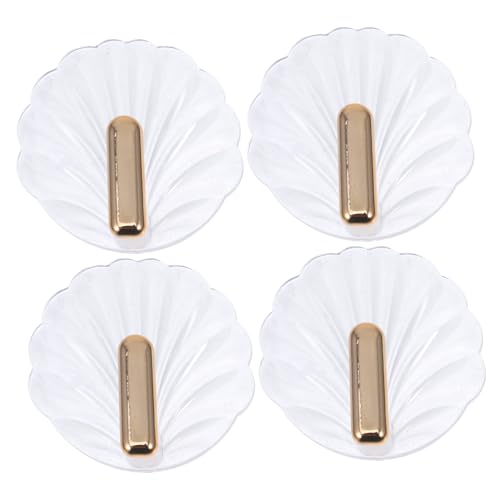 ROMISBABA 4 Stück Selbstklebende Wandhaken Muschelform Transparent Vergoldet ohne Bohren Platzsparend für Schlüssel Handtücher Taschen Vielseitig für Bad Flur Schlafzimmer ROMISBABA 4 Stück Selbstklebende Wandhaken Muschelform Transparent Vergoldet ohne Bohren Platzsparend für Schlüssel Handtücher Taschen Vielseitig für Bad Flur Schlafzimmer von ROMISBABA