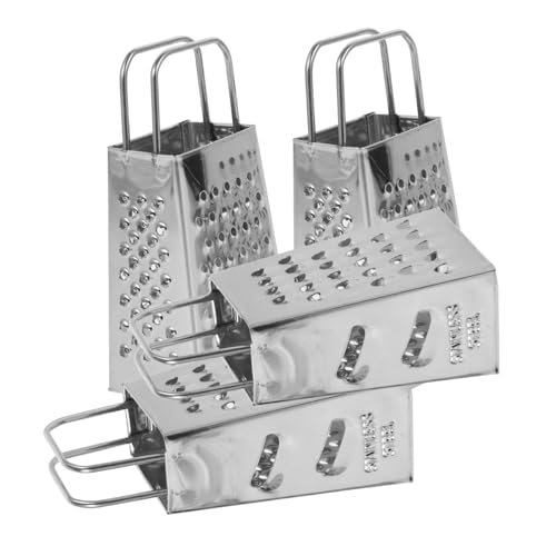ROMISBABA 4 Stück Teiliges Edelstahl Käsereibe mit Ergonomischem Griff Stabilem Stand und Vielseitiger Verwendung für Käse Knoblauch Obst Manuelle Küchenreibe für Einfache Handhabung und ROMISBABA 4 Stück Teiliges Edelstahl Käsereibe mit Ergonomischem Griff Stabilem Stand und Vielseitiger Verwendung für Käse Knoblauch Obst Manuelle Küchenreibe für Einfache Handhabung und von ROMISBABA